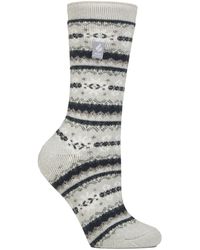 Heat Holders - Ladies Thermal Lite Patterned Socks For Winter - Lyst
