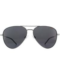 BOSS - Hugo Boss By Aviator Dark Ruthenium Sunglasses - Lyst