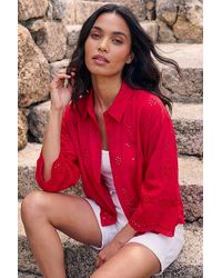Roman - Broderie Hem Buttoned Shirt - Lyst