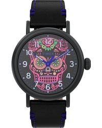 Timex - Waterbury Standard Dia De Los Muertos Watch Tw2V67600 Leather (Archived) - Lyst