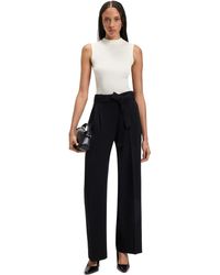 BOSS - Feskies Knitted Slim Fit Mock Neckline Top - Lyst