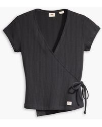 Levi's - Levi's Caviar Dry Goods Pointelle Wrap T-Shirt - Lyst