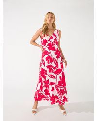 Ro&zo - Floral Bias Midi Dress - Lyst