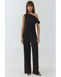 Hiccup - Wide Leg Asymmetrical Collar Jumpsuit - Lyst