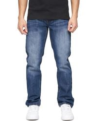 Crosshatch - New Techno Denim Embossed Jeans (Stone Wash) - Lyst