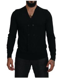 Dolce & Gabbana - Cashmere Button Down Cardigan Sweater Material_Cashmere - Lyst