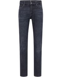 BOSS - Men's Delaware3 Slim-fit Jeans In Black - Lyst