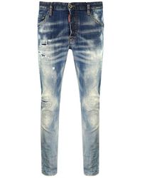 DSquared² - Skater Jean Distressed Paint Splash Effect Jeans - Lyst