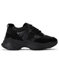 KG by Kurt Geiger - Lucile Lace Up Gem Sneakers - Lyst