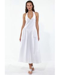 Busem - Halter Neck Midi Dress - Lyst