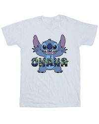 Disney - Lilo And Stitch Ohana Glitch T-Shirt () Cotton - Lyst