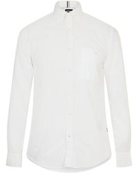 BOSS - Oxford Button Down Collar Long Sleeve Shirt - Lyst