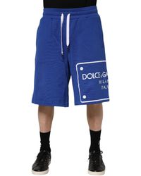 Dolce & Gabbana - Logo Patch Casual Shorts - Lyst