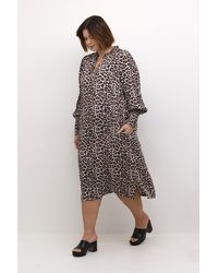 Kaffe - Jurk A-Shape Animal - Lyst