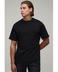 BoohooMAN - Essential Regular Fit Waffle T-Shirt - Lyst