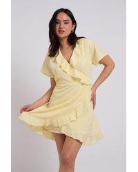 Urban Bliss - Lemon Cami Woven Frill Tea Dress With Lining - Lyst