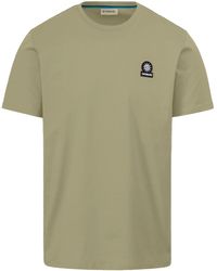 Sandbanks - Badge Logo T-Shirt Army Cotton - Lyst