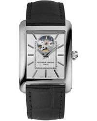 Frederique Constant - Frédérique Carree Heart Beat Watch Fc-311S4C6 Leather - Lyst