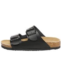 EVER AU - Duck Leather Twin Buckle Sandals - Lyst