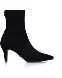 Carvela Kurt Geiger - Flute Sock Faux-Suede Ankle Boots - Lyst