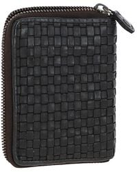 Ashwood Leather - Vintage Woven Zip Around Small 6 Card Coin Purse - Lyst