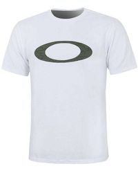 Oakley - Short Sleeve Crew Neck Ellipse Line Camo T-Shirt 457359 100 Cotton - Lyst