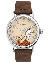 Timex - Standard X Peanuts Fall Watch Tw2U86200 Leather - Lyst