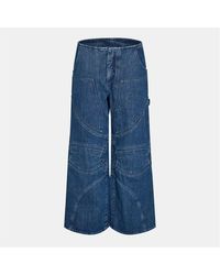 Off-White c/o Virgil Abloh - Off Low Waist Wide Leg Relaxed Fit Jeans - Lyst