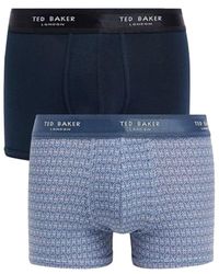 Ted Baker - Thornb 2-Pack Aus Gedruckten Herren Baumwollstämmen - Lyst