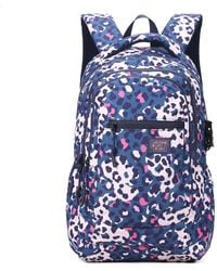 Aoking - Rugzak Uniseks Leopard Print - Lyst