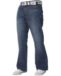 Kruze By Enzo - Bootcut Denim Jeans - Lyst