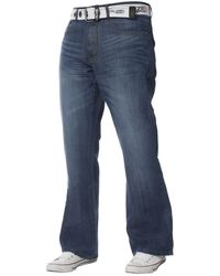 Kruze By Enzo - Bootcut Denim Jeans - Lyst