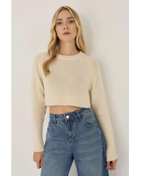 Hiccup - Basic Knit Crop Sweater - Lyst