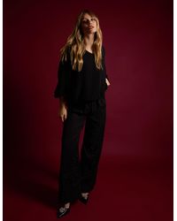Blue Vanilla - Studded High Waist Trousers - Lyst