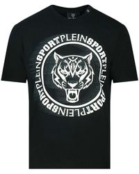 Philipp Plein - Scribble Layer Logo Black T-shirt Cotton - Lyst