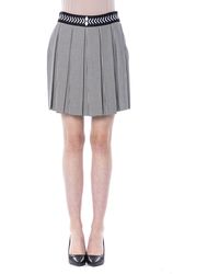 Byblos - Zwarte/Witte Viscose Rok - Lyst