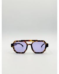 SVNX - Angular Navigator Style Sunglasses - Lyst