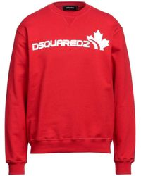 DSquared² - Bold Maple Leaf Logo Sweatshirt Cotton - Lyst