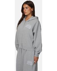 Good For Nothing - Baggy Zip Hoodie With Embroidered Logo - Lyst