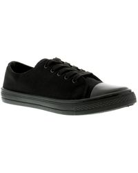 Platino - New Ladies/ Fashionable Lace Up Canvas Pumps/Shoes. Canvas (Archived) - Lyst