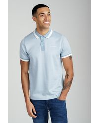 Firetrap - Mid Regular Fit Cotton Rich Jacquard Polo - Lyst