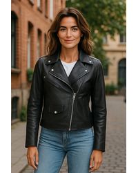 Infinity Leather - Classic Brando Biker Jacket - Lyst