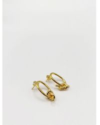 SVNX - Tied Rope Stud Earrings Plated - Lyst