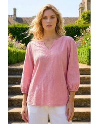 Roman - Broderie Detail Tunic Top - Lyst