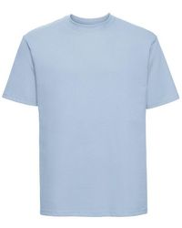 Russell - Classic Ringspun Cotton T-Shirt (Mineral) - Lyst