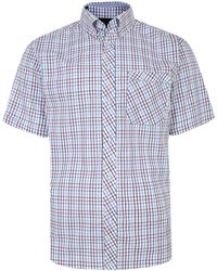 KAM Jeanswear - Kam Big And Tall Check Half Sleeve Shirt - Lyst