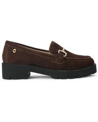 Carvela Kurt Geiger - Suede Snap Chunky Loafers - Lyst