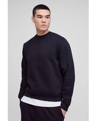 BoohooMAN - Basic Regular Fit Crew Neck Sweatshirt - Lyst