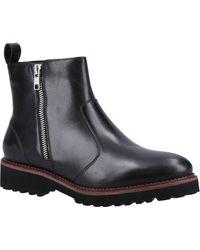 Hush Puppies - Grace Zip Suede Boots - Lyst