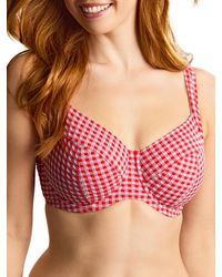 Panache - Gingham Olivia Full Cup Bikini Top - Lyst